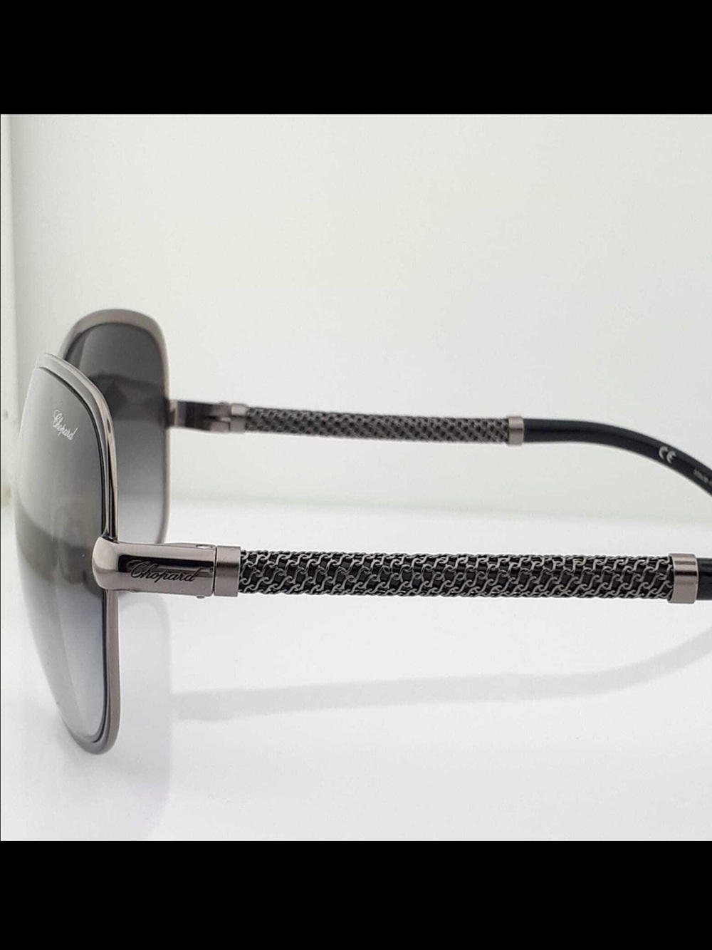 Chopard Black and Silver Gradient Oversized Women's Sunglasses - Picture 6 of 12